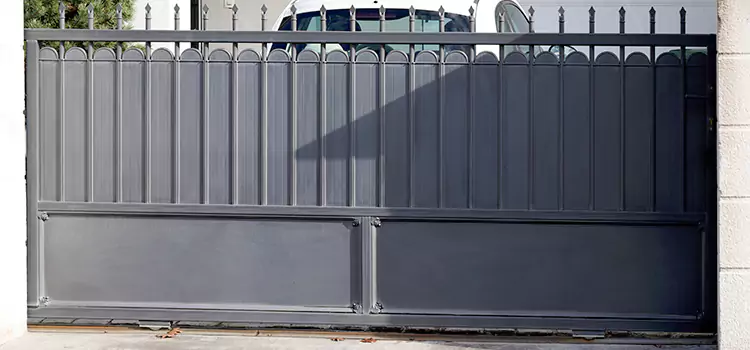 Metal Driveway Gate Installation Blaine