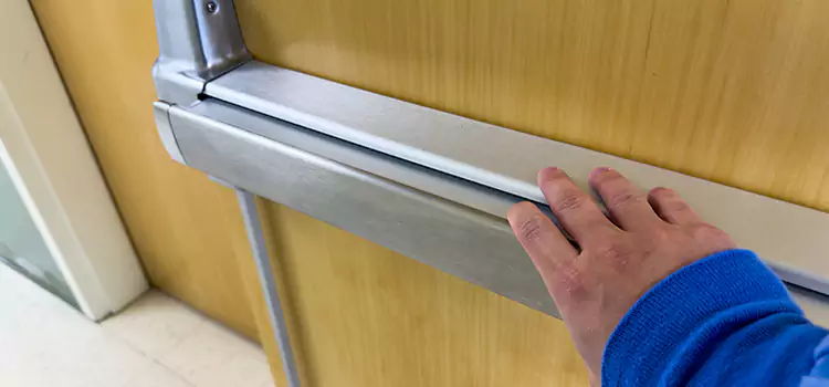 Installing a Push Bar on a Door Blaine